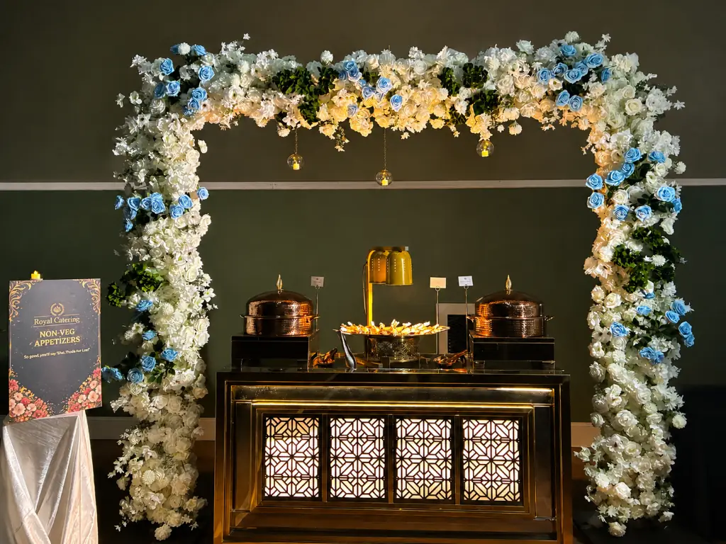 Birthday party dessert display catered by Royal Catering Nashville